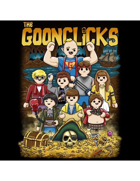 ▷ La mejor camiseta basada en PLAYMOBIL y los GOONIES que encontrarás.