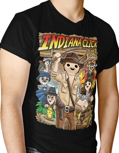 Indiana Click
 Color-Negro Tallas Camisetas-L Modelo-Chico
