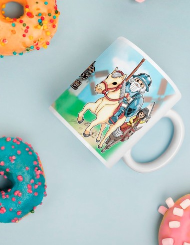 Don Clickote de la Mancha y Keko Panza - Taza