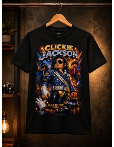 ▷ Camiseta Parodia Michael Jackson con estilo Playmobil